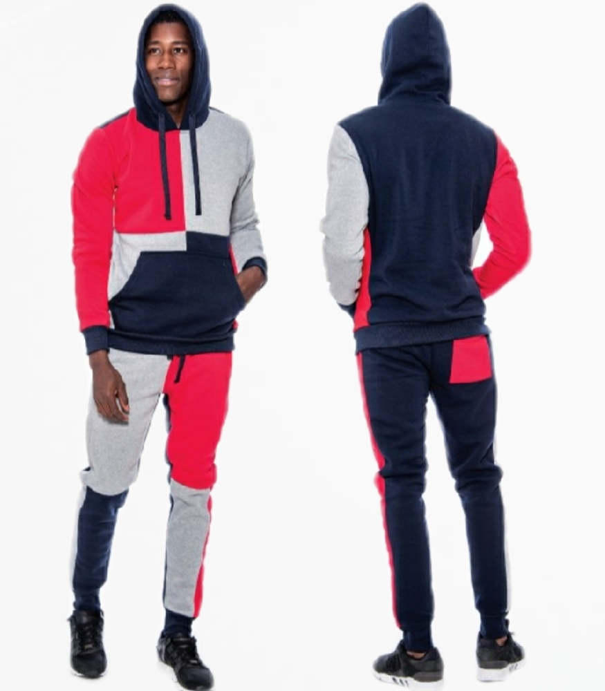 Men's Colorblock Jogger Set